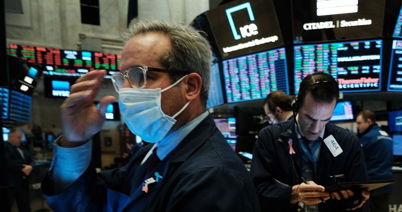 Na Wall Street jest tak dobrze, że aż źle. Nz. parkiet NYSE /AFP