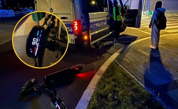 Na widok policji 15-latek zaczął uciekać. Pędząc hulajnogą, omal nie potrącił pieszych