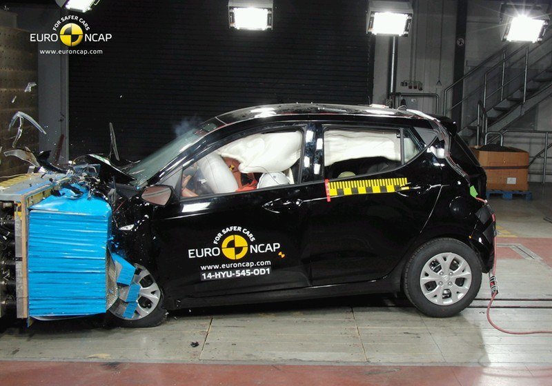 Na wyniku Hyundaia zaważyło słabsze wyposażenie Fot: Euro NCAP /Informacja prasowa