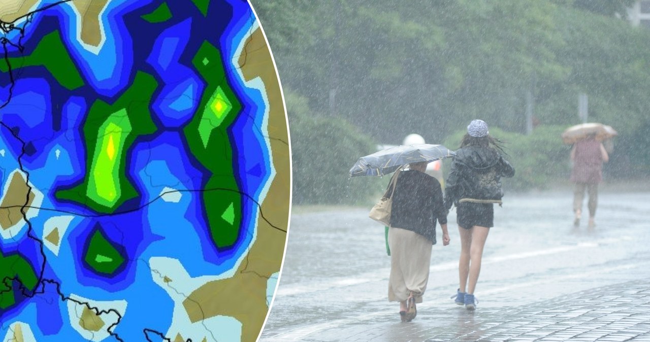 Na zachodzie od rana obowiązują alerty IMGW pierwszego stopnia z powodu burz. Wieczorem i w nocy front atmosferyczny dotrze dalej na wschód /Michał Grocholski/Agencja Wyborcza.pl/WXCHARTS /