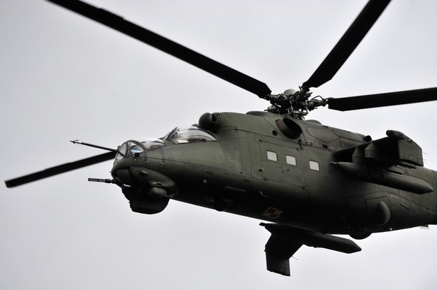 Na zdj.: Helikopter ratowniczy Mi-24 /Marcin Bielecki /PAP