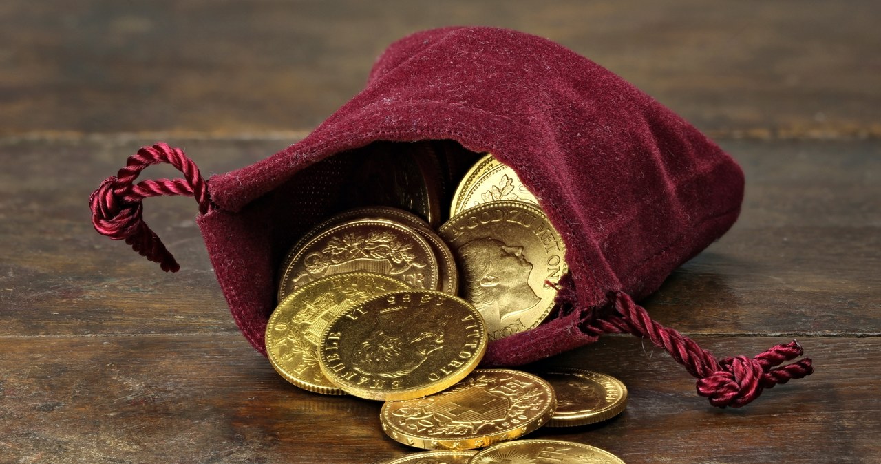 Na zdj. różne złote monety z XIX i XX w. /123RF/PICSEL