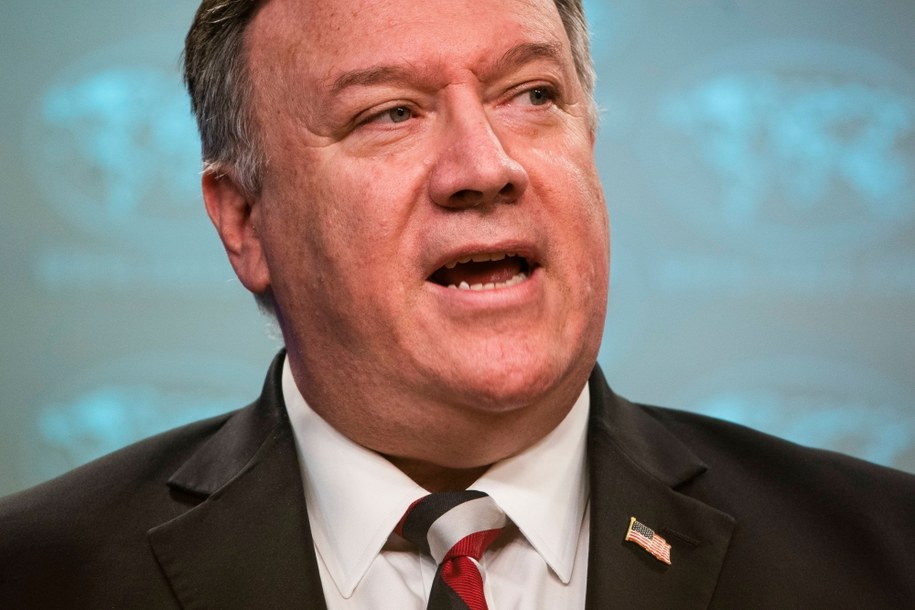 Na zdj. sekretarz stanu USA Mike Pompeo /JIM LO SCALZO /PAP/EPA