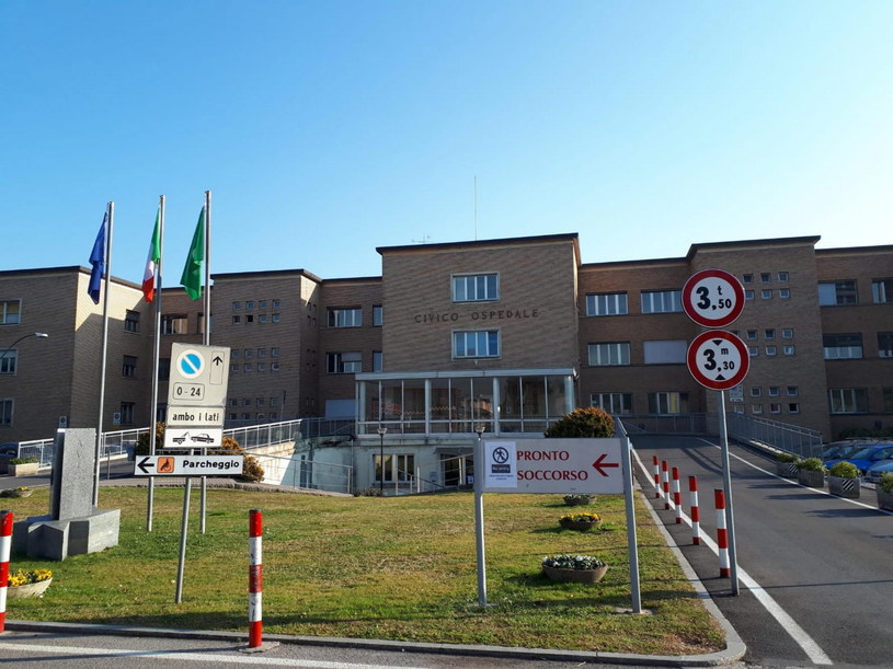 Na zdj. szpital w Codogno /FRANCESCA BRUNATI /PAP/EPA