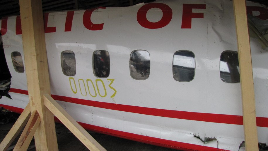 Na zdj. wrak tupolewa /Archiwum RMF FM