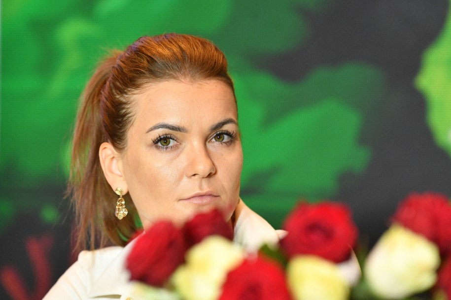 Na zdjęciu Agnieszka Radwańska podczas konferencji prasowej dotyczącej Memoriału Pary Prezydenckiej Marii i Lecha Kaczyńskich – Polish Open /Radek Pietruszka /PAP