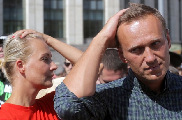 Na zdjęciu Aleksiej Nawalny z żoną Julią /MAXIM SHIPENKOV    /PAP/EPA