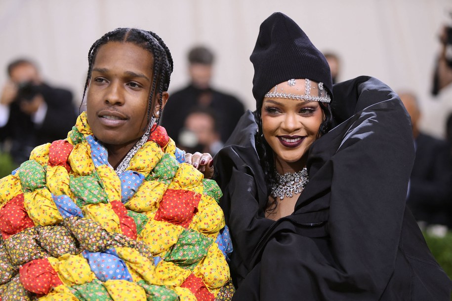 Na zdjęciu Asap Rocky i Rihanna /	Guerin Charles/ABACA /PAP/EPA