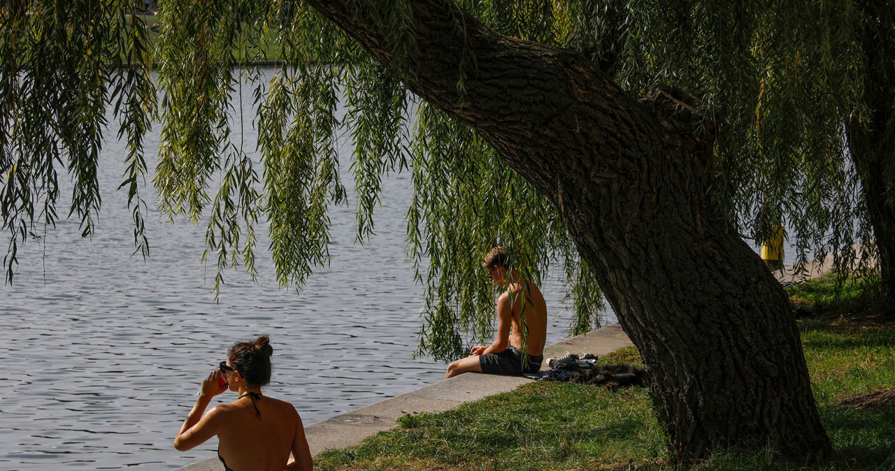 Na zdjęciu: Berlińczycy zażywający słonecznej kąpieli w dzielnicy Kreuzberg, wrzesień 2020 roku /DAVID GANNON / AFP /AFP