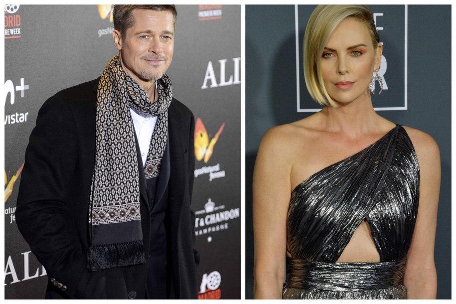 Na zdjęciu Brad Pitt i Charlize Theron /Borja B Hojas/AlterPhotos/ABACA/JIM RUYMEN /PAP/EPA