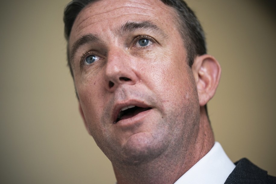 Na zdjęciu były kongresmen Duncan Hunter z Kalifornii. /JIM LO SCALZO /PAP/EPA