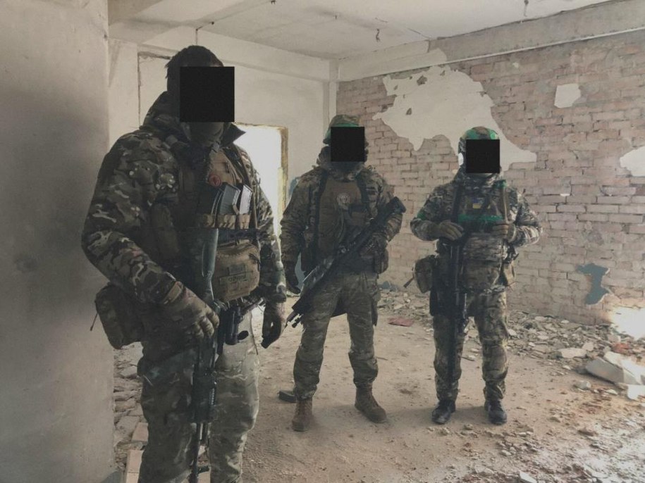 Na zdjęciu: Czeczeni walczący po stronie Ukrainy /RMF FM