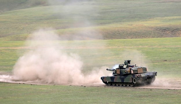 Na zdjęciu: Czołg Abrams w wersji M1A2 /ZURAB KURTSIKIDZE /PAP/EPA