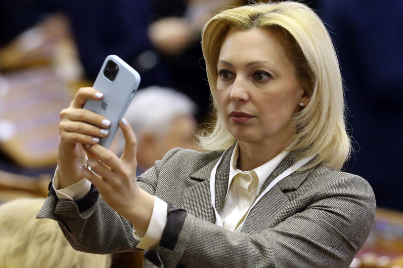 Na zdjęciu deputowana rosyjskiej Dumy Olga Timofiejewa /Contributor / Contributor /Getty Images