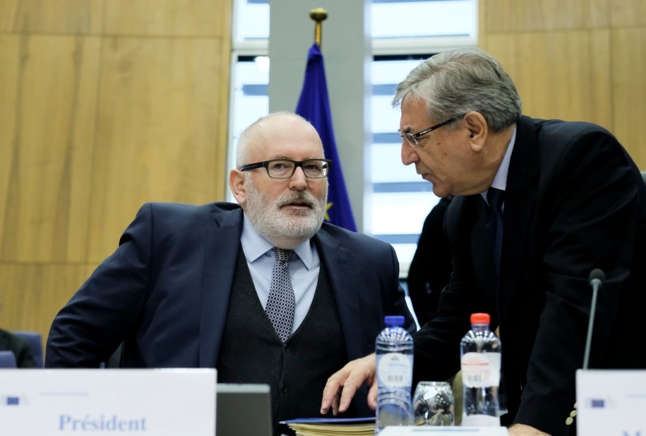 Na zdjęciu Frans Timmermans /OLIVIER HOSLET /PAP/EPA