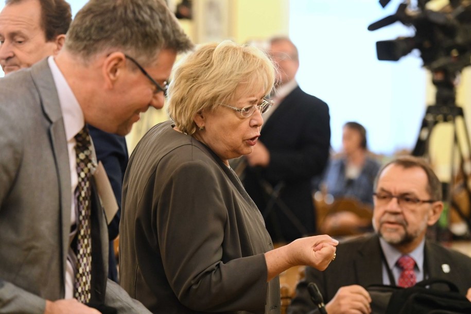 Na zdjęciu I prezes Sądu Najwyższego Małgorzata Gersdorf podczas posiedzenia senackiej Komisji Spraw Zagranicznych i Unii Europejskiej /Piotr Nowak /PAP