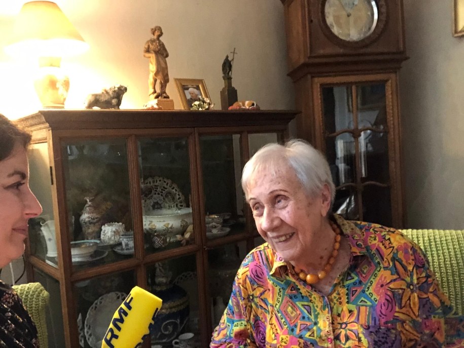 Na zdjęciu Janina Jankowska, ps. "Jasia" oraz autorka artykułu /Katarzyna Sobiechowska- Szuchta /RMF FM