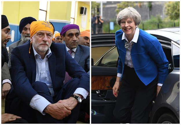 Na zdjęciu lider Partii Pracy Jeremy Corbyn i premier Theresa May /FACUNDO ARRIZABALAGA /PAP/EPA