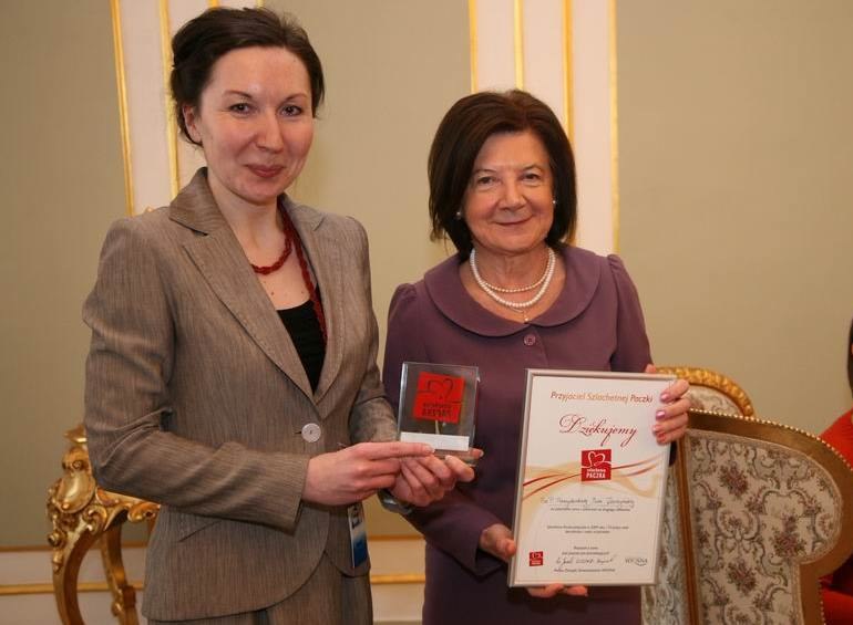 Na zdjęciu Maria Kaczyńska i Anna Malec /Szlachetna Paczka /
