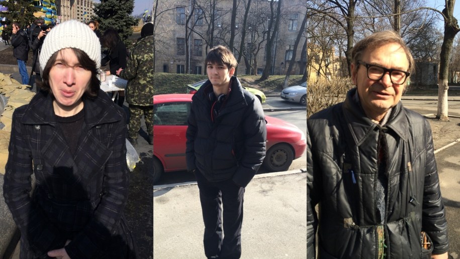 Na zdjęciu Nina, Roman i Petro /Krzysztof Berenda /RMF FM