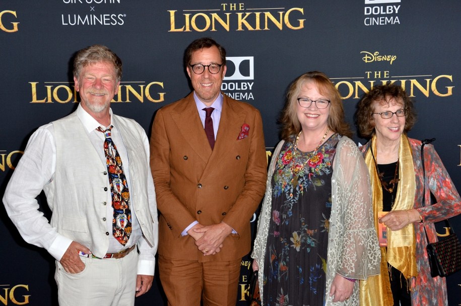 Na zdjęciu (od lewej) Roger Allers, Rob Minkoff, Brenda Chapman i Irene Mecchi podczas premiery "Króla Lwa" z 2019 r.