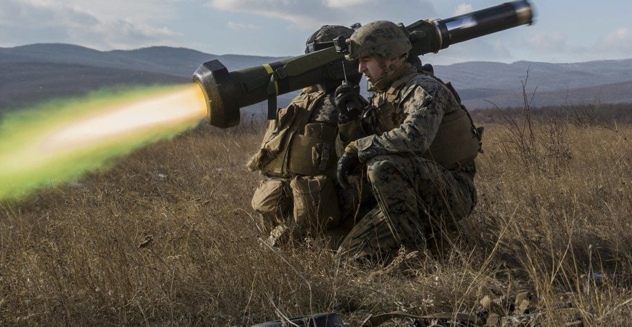 Na zdjęciu: Odpalenie pocisku Javelin /Sgt. Michelle Reif/Newscom /PAP/EPA