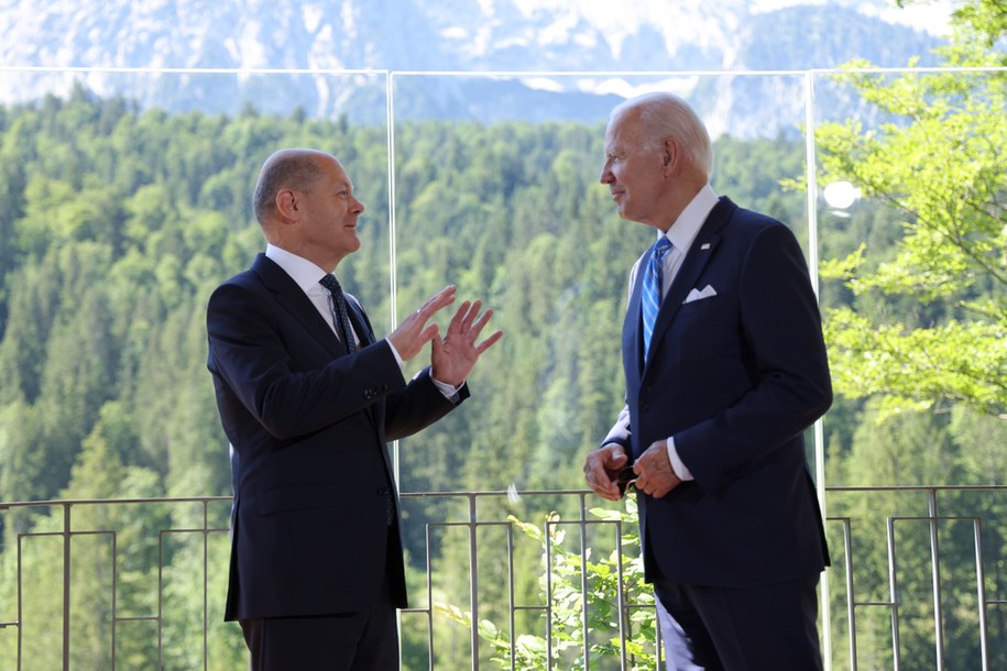 Na zdjęciu Olaf Scholz i Joe Biden /Sean Gallup /PAP/EPA