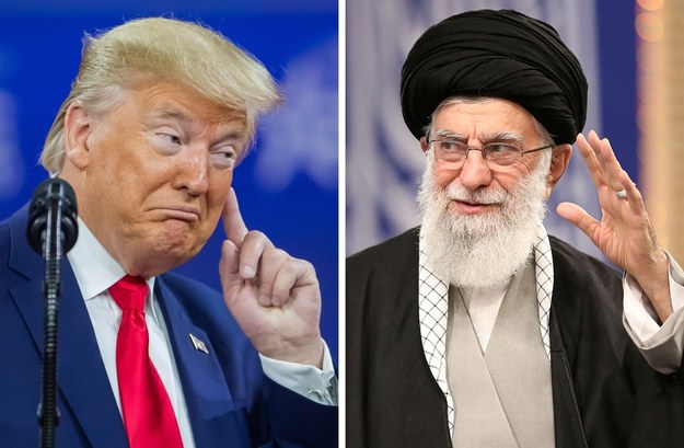 Na zdjęciu prezydent Donald Trump oraz ajatollah Ali Chamenei /ERIK S. LESSER/IRAN'S SUPREME LEADER OFFICE /PAP/EPA