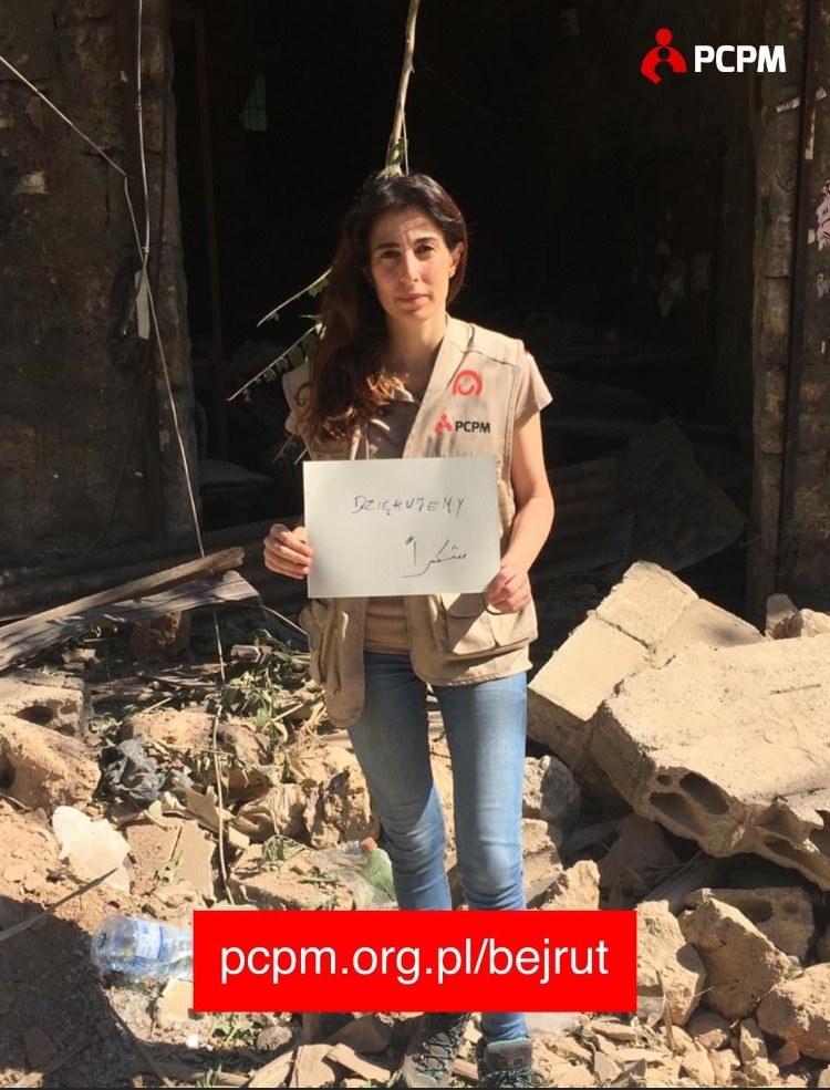 Na zdjęciu Rana Gabi, szefowa libańskiej misji Polskiego Centrum Pomocy Międzynarodowej /