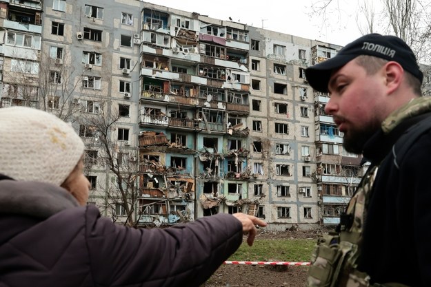 Na zdjęciu skutki rosyjskiego ostrzału w Zaporożu /Kateryna Klochko /PAP/EPA