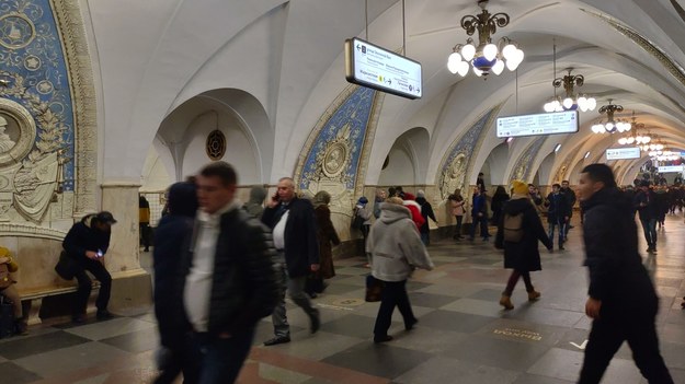 Na zdjęciu stacja moskiewskiego metra /Przemysław Marzec /RMF FM