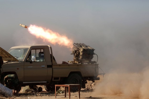 Na Zieloną Strefę w Bagdadzie spadły trzy rakiety Katiusza /PAP/Abaca