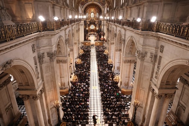 Nabożeństwo ku czci królowej Elżbiety II w katedrze św. Pawła /Ian Vogler/Daily Mirror /PAP/PA