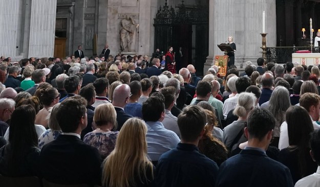 Nabożeństwo w londyńskiej katedrze /Ian West /PAP/PA
