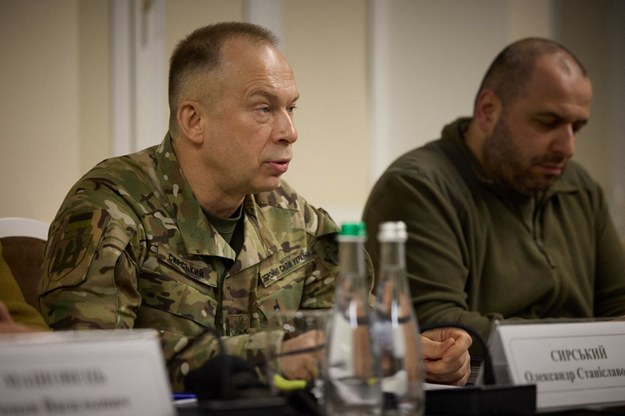 Naczelny dowódca Sił Zbrojnych Ukrainy gen. Ołeksandr Syrski (L) i ukraiński minister obrony Rustem Umerow (P) /Abaca/ABACA    /East News