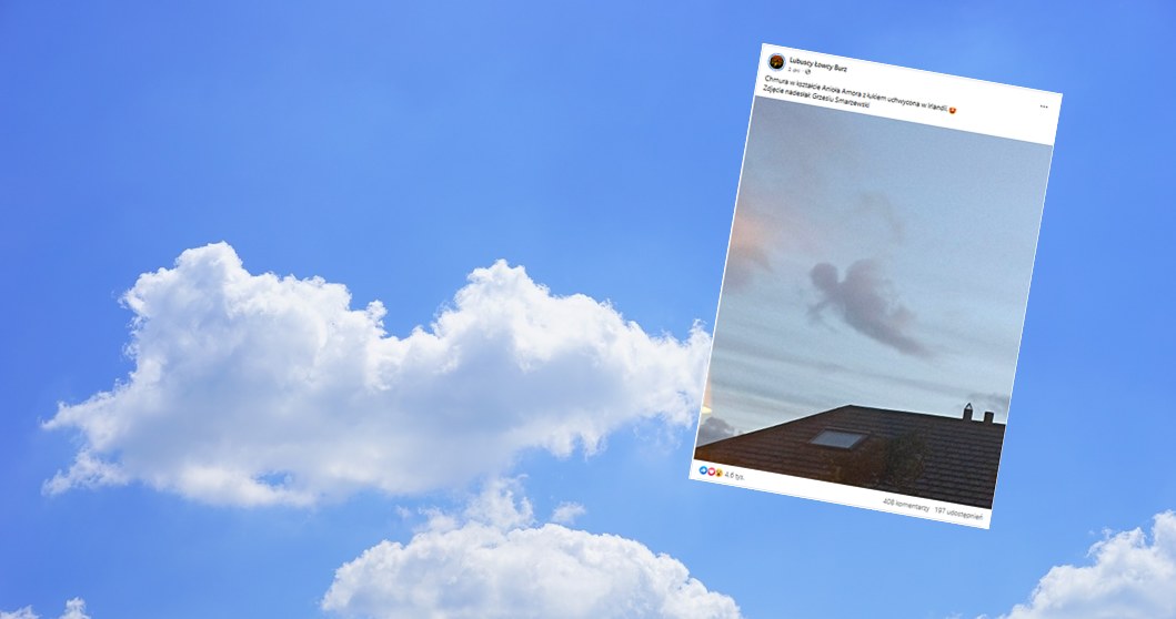 Nad Irlandią pojawiła się chmura o niezwykłym kształcie /Lubuscy Łowcy Burz/Facebook/Hans /Pixabay.com