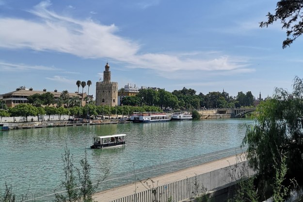 Nad rzeką Gwadalkiwir stoi Torre del Oro - Złota Wieża /Patryk Serwański /RMF FM