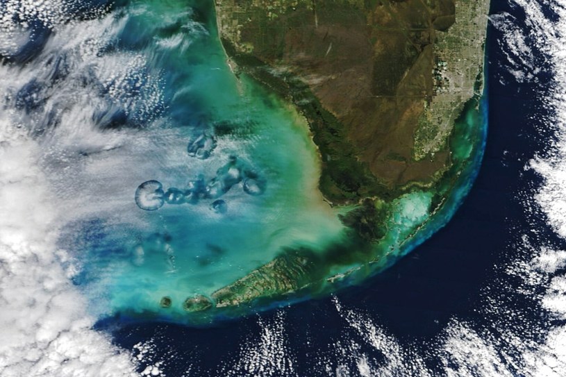 Nad Zatoką Meksykańską zauważono niezwykłe dzury w atmosferze /NASA Earth Observatory /domena publiczna