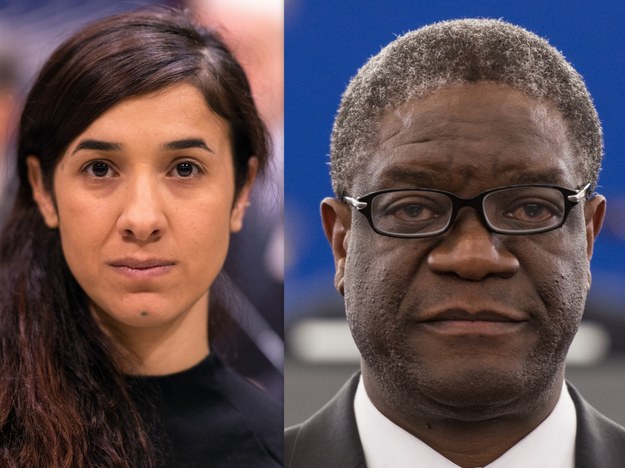 Nadia Murad i Denis Mukwege zostali laureatami Pokojowej Nagrody Nobla /Patrick Seeger  /PAP/EPA