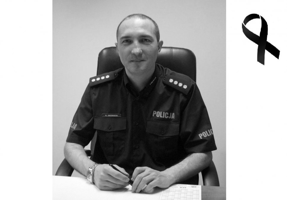 Nadkomisarz Krzysztof Skowron zginął w wypadku /Policja