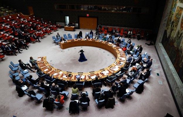 Nadzwyczajne posiedzenie Rady Bezpieczeństwa ONZ /JASON SZENES    /PAP/EPA
