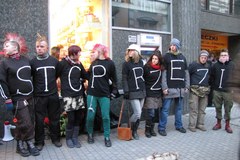 Nagi protest w Katowicach 