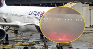 Nagle pojawił się ogień. 180 osób na pokładzie samolotu