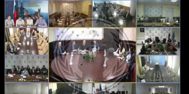 Nagranie pochodzące rzekomo z monitoringu Kremla /Zrzut ekranu