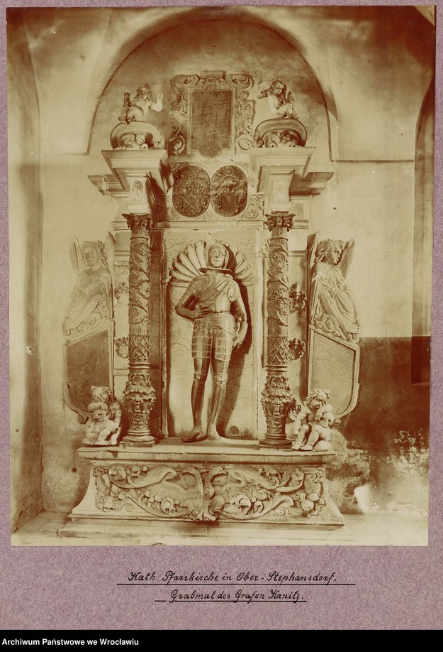 Nagrobek hrabiego Hansa von Kanitz, XIX wiek /Narodowe Archiwum Cyfrowe /Ze zbiorów Narodowego Archiwum Cyfrowego