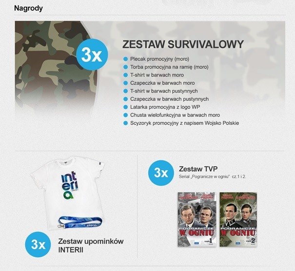 Nagrody w konkursie "Wielki Test o Wojsku Polskim" /INTERIA.PL