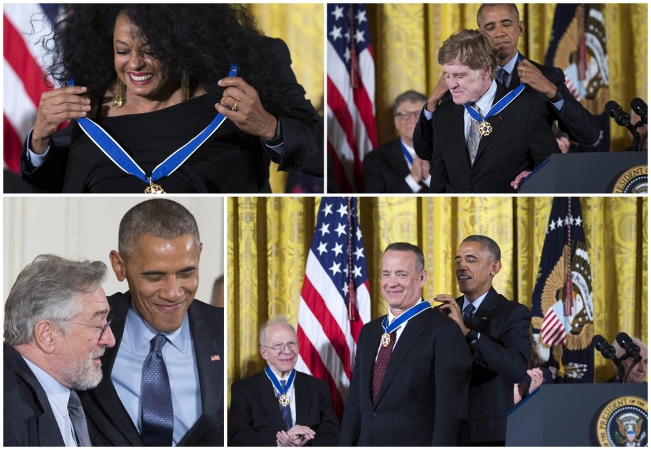 Nagrodzeni zostali między innymi Tom Hanks, Robert Redford, Robert De Niro i Diana Ross /SHAWN THEW    /PAP/EPA