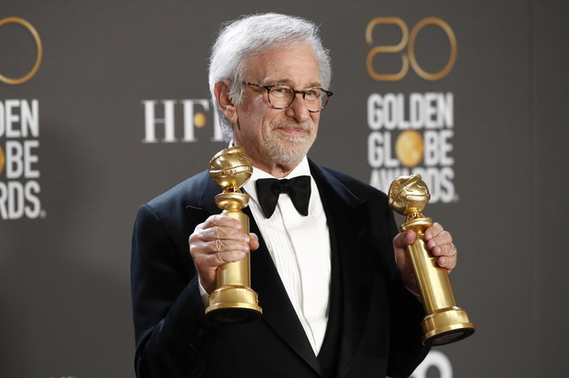 Nagrodzony Złotymi Globami Steven Spielberg /CAROLINE BREHMAN /PAP/EPA