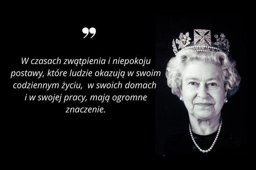 Najbardziej inspirujące cytaty z królowej Elżbiety II /INTERIA.PL