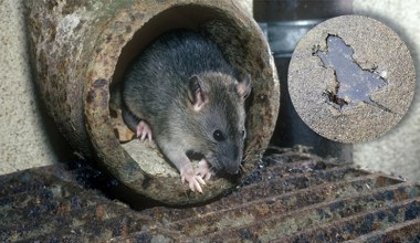 Najbardziej niezwykła dziura w chodniku. Wygląda jak szczur, ale to zmyła